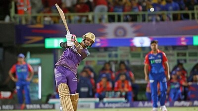 Sunil Narine's career-best knock of 85 (39) powered KKR to the second-highest total in IPL's history. KKR posted 272-7 in 20 overs. (KKR) Sunil Narine's career-best knock of 85 (39) powered KKR to the second-highest total in IPL's history. KKR posted 272-7 in 20 overs. (KKR)
