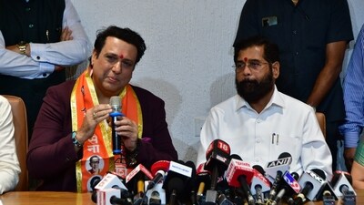 Govinda:Constituency: UndisclosedActor Govinda, who recently joined the Shiv Sena led by Eknath Shinde, may be fielded from Mumbai North West in the upcoming Lok Sabha elections (HT Photo/Bhushan Koyande)