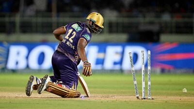 DC's Ishant Sharma bowled a brilliant yorker to stop Andre Russell from scoring big in the final over. (AFP) DC's Ishant Sharma bowled a brilliant yorker to stop Andre Russell from scoring big in the final over. (AFP)