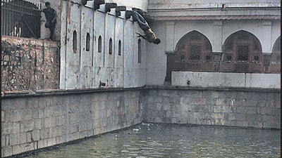 Celebrating the monuments to water. (HT Photo) Celebrating the monuments to water. (HT Photo)