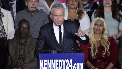 FILE - Robert F. Kennedy Jr. speaks at an event where he announced his run for president on Wednesday, April 19, 2023, at the Boston Park Plaza Hotel, in Boston. (AP)