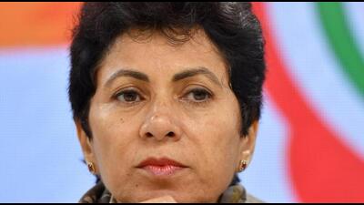 Former Haryana Congress chief and senior leader Kumari Selja said that the senior leaders should contest the parliamentary polls and lead the party from the front in Haryana. (PTI File) Former Haryana Congress chief and senior leader Kumari Selja said that the senior leaders should contest the parliamentary polls and lead the party from the front in Haryana. (PTI File)