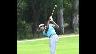 Harjai Milkha Singh in action during PGTI golf tournament at Chandigarh Golf Club . (HT PHOTO) Harjai Milkha Singh in action during PGTI golf tournament at Chandigarh Golf Club . (HT PHOTO)
