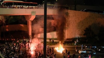 An Israeli airstrike near the Al Aqsa hospital in Deir al Balah, Gaza Strip (AP Photo/Abdel Kareem Hana) An Israeli airstrike near the Al Aqsa hospital in Deir al Balah, Gaza Strip (AP Photo/Abdel Kareem Hana)