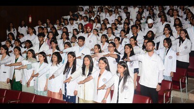 It was a momentous day for the dental institute as it marked 18 years since its inception on April 3 in 2006. (HT PHOTO)