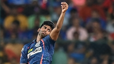 Lucknow Super Giants' Mayank Yadav bowls during the IPL 2024 match against Royal Challengers Bengaluru (AFP) Lucknow Super Giants' Mayank Yadav bowls during the IPL 2024 match against Royal Challengers Bengaluru (AFP)