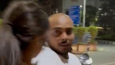 Mumbai, India - February 16, 2023: A video grab of the incident - The Oshiwara police have arrested social media influencer Sapna Gill and booked seven others for allegedly trying to intimidate cricketer Prithvi Shaw by damaging his car and threatening to implicate him in a false case, after he refused to pose for a selfie with some of them, outside a five-star hotel in the early hours of Thursday. (Video Grab: HT Photo) (Hindustan Times) Mumbai, India - February 16, 2023: A video grab of the incident - The Oshiwara police have arrested social media influencer Sapna Gill and booked seven others for allegedly trying to intimidate cricketer Prithvi Shaw by damaging his car and threatening to implicate him in a false case, after he refused to pose for a selfie with some of them, outside a five-star hotel in the early hours of Thursday. (Video Grab: HT Photo) (Hindustan Times)