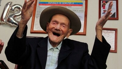 Venezuelan Juan Vicente Perez Mora, certified in 2022 by Guinness World Records as the oldest man in the world, died on Tuesday at the age of 114, officials and relatives said. (X(formerly Twitter))
