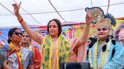 Hema Malini:Constituency: Mathura, Uttar PradeshHema Malini, a renowned actor and BJP leader, has been actively involved in politics for several years. She is set to contest from the Mathura Lok Sabha seat for the third consecutive time, bringing her charisma and experience to the electoral battleground. (PTI) Hema Malini:Constituency: Mathura, Uttar PradeshHema Malini, a renowned actor and BJP leader, has been actively involved in politics for several years. She is set to contest from the Mathura Lok Sabha seat for the third consecutive time, bringing her charisma and experience to the electoral battleground. (PTI)