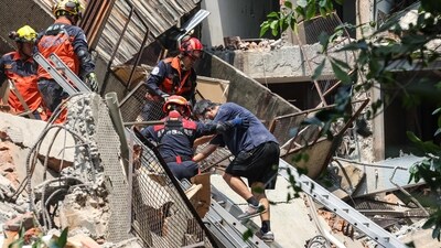 Hualien was last struck by a deadly quake in 2018, which collapsed a historic hotel and other buildings. (AFP) Hualien was last struck by a deadly quake in 2018, which collapsed a historic hotel and other buildings. (AFP)