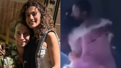 A video of Taapsee Pannu and Mathias Boe from their sangeet surfaced online..