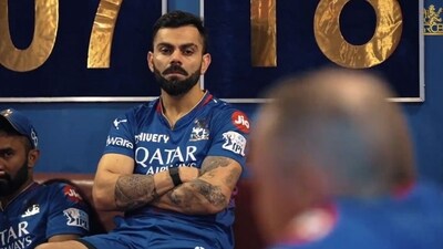 Virat Kohli looked hurt in the dressing room. (X/@RCBTweets - Screengrab) Virat Kohli looked hurt in the dressing room. (X/@RCBTweets - Screengrab)