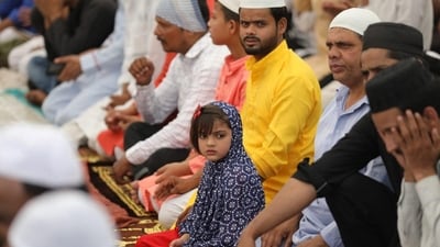 Jamat-ul-Vida is a day of special prayers and supplications, where Muslims seek forgiveness, blessings, and mercy from Allah as the month of Ramadan nears its end. (HT Photo/Deepak Gupta) Jamat-ul-Vida is a day of special prayers and supplications, where Muslims seek forgiveness, blessings, and mercy from Allah as the month of Ramadan nears its end. (HT Photo/Deepak Gupta)