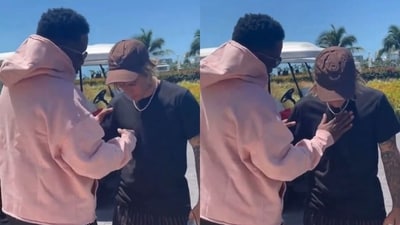 Diddy appears to be patting down Justin Bieber in a 3-year-old video to check for a wire. The video went viral again after Homeland Security raided his LA and Miami homes in the wake of several sexual assault allegations. Diddy appears to be patting down Justin Bieber in a 3-year-old video to check for a wire. The video went viral again after Homeland Security raided his LA and Miami homes in the wake of several sexual assault allegations.