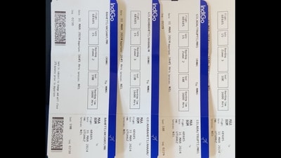 The picture shows the IndiGo flight tickets shared by the passenger. (X/@Dr_AkshayBaheti)