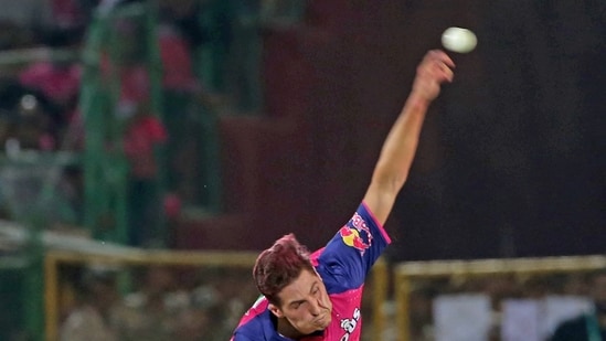 Rajasthan Royals' Nandre Burger has clocked 153 km/h against Delhi Capitals to grab the second spot among the fastest bowlers of IPL 2024(IPL-X)