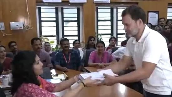 Rahul Gandhi files his nomination from Wayanad Rahul Gandhi files his nomination from Wayanad