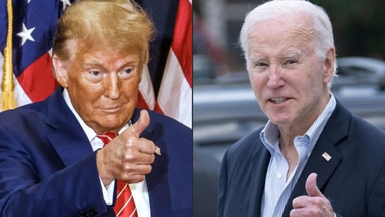 Donald Trump has an edge over Joe Biden in six of the seven swing states, new poll by WSJ finds (AFP)