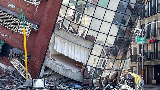 In response to the powerful earthquake in Taiwan, the Indian Taipei Association has advised following local authorities' advisories and has issued a helpline for assistance and guidance to all Indian nationals living in Taiwan.&nbsp;(AFP)