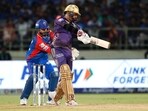 Kolkata Knight Riders' Sunil Narine plays a shot during the match against Delhi Capitals Kolkata Knight Riders' Sunil Narine plays a shot during the match against Delhi Capitals