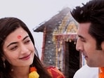 Rashmika Mandanna and Ranbir Kapoor in a still from Animal Rashmika Mandanna and Ranbir Kapoor in a still from Animal
