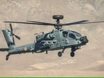 An Indian Air Force's Apache helicopter