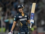 Gujarat Titans' captain Shubman Gill celebrates after scoring a half-century (50 runs) during the Indian Premier League (IPL) Twenty20 cricket match between Gujarat Titans and Punjab Kings Gujarat Titans' captain Shubman Gill celebrates after scoring a half-century (50 runs) during the Indian Premier League (IPL) Twenty20 cricket match between Gujarat Titans and Punjab Kings