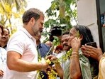Congress leader Rahul Gandhi in Wayanad on Wednesday. (X) Congress leader Rahul Gandhi in Wayanad on Wednesday. (X)