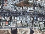 A satellite image shows the Iranian embassy and consulate following a suspected Israeli strike, in Damascus, Syria April 2, 2024 in this handout image. Maxar Technologies/Handout via REUTERS THIS IMAGE HAS BEEN SUPPLIED BY A THIRD PARTY. NO RESALES. NO ARCHIVES. MANDATORY CREDIT. DO NOT CROP OR REMOVE WATERMARK