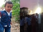 Rescue personnel could see the boy throughout the operation through a camera that was dropped into the borewell. (HT)