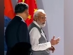 A file photo of Prime Minister Narendra Modi and Chinese president Xi Jinping at the BRICS Summit in Johannesburg.