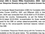 SSC GD answer key 2024 live updates: Constable GD tentative answer key out on ssc.gov.in (screenshot of the notice) 