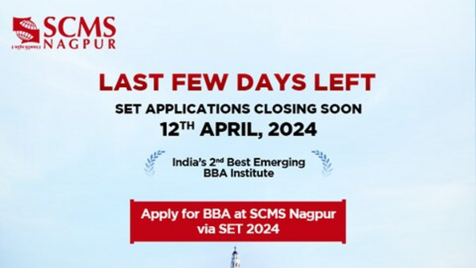 Shape your Future with SCMS Nagpur's Dynamic B.B.A Programme- SET Registrations closing on 12th April 2024. - Vimarsana News