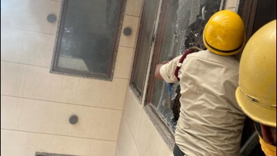 A short circuit in an air conditioner is believed to have led to the fire. (ANI) A short circuit in an air conditioner is believed to have led to the fire. (ANI)