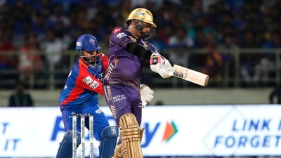Kolkata Knight Riders' Sunil Narine plays a shot during the match against Delhi Capitals (ANI) Kolkata Knight Riders' Sunil Narine plays a shot during the match against Delhi Capitals (ANI)