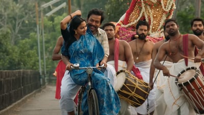 Aadujeevitham The Goat Life box office collection day 7: Prithviraj Sukumaran with Amala Paul in a still from the survival drama.