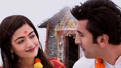 Rashmika Mandanna and Ranbir Kapoor in a still from Animal Rashmika Mandanna and Ranbir Kapoor in a still from Animal