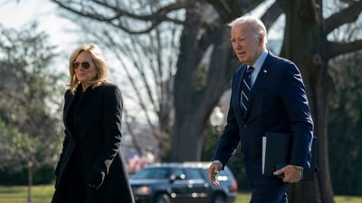 Jill Biden's warning to Joe comes amidst the report that the Biden administration has authorised to hand over 1,000 500-pound bombs and more than 1,000 small-diameter bombs to Israel. (Bloomberg) Jill Biden's warning to Joe comes amidst the report that the Biden administration has authorised to hand over 1,000 500-pound bombs and more than 1,000 small-diameter bombs to Israel. (Bloomberg)