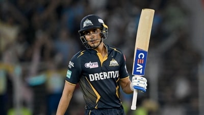 Gujarat Titans' captain Shubman Gill celebrates after scoring a half-century (50 runs) during the Indian Premier League (IPL) Twenty20 cricket match between Gujarat Titans and Punjab Kings (AFP) Gujarat Titans' captain Shubman Gill celebrates after scoring a half-century (50 runs) during the Indian Premier League (IPL) Twenty20 cricket match between Gujarat Titans and Punjab Kings (AFP)