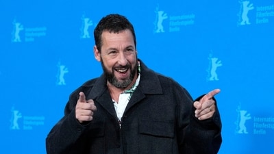 Actress Adam Sandler poses for media at a photo-call for the movie 'Spaceman' during the International Film, Festival Berlinale, in Berlin, Wednesday, Feb. 21, 2024. (AP Photo/Ebrahim Noroozi) (AP) Actress Adam Sandler poses for media at a photo-call for the movie 'Spaceman' during the International Film, Festival Berlinale, in Berlin, Wednesday, Feb. 21, 2024. (AP Photo/Ebrahim Noroozi) (AP)