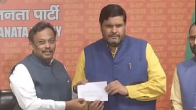 Former Congress leader Gourav Vallabh joins BJP in the presence of BJP general secretary Vinod Tawde. Former Congress leader Gourav Vallabh joins BJP in the presence of BJP general secretary Vinod Tawde.