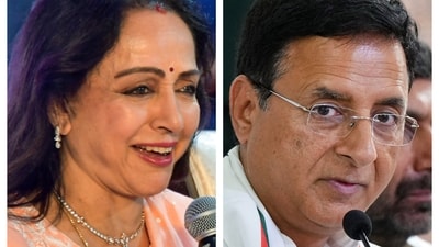 Randeep Singh Surjewala's comment on Hema Malini is the latest political flashpoint between the Congress and the BJP. Randeep Singh Surjewala's comment on Hema Malini is the latest political flashpoint between the Congress and the BJP.