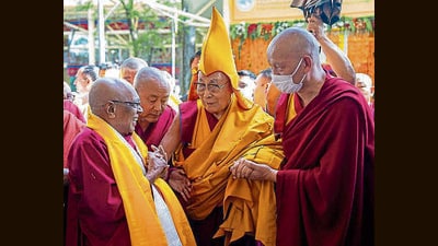 Kapilavastu relics of Lord Buddha were presented to the Dalai Lama on Thursday. (Office of HH Dalai Lama) Kapilavastu relics of Lord Buddha were presented to the Dalai Lama on Thursday. (Office of HH Dalai Lama)
