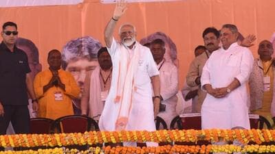 PM Narendra Modi at election rally at Bihar’s Jamui on Thursday (HT Photo) PM Narendra Modi at election rally at Bihar’s Jamui on Thursday (HT Photo)