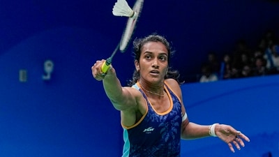 PV Sindhu in action during the 19th Asian Games (PTI) PV Sindhu in action during the 19th Asian Games (PTI)