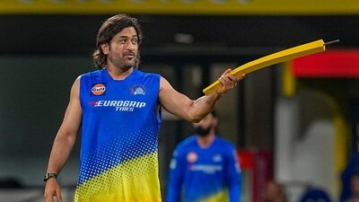 CSK legend Dhoni is the first Indian gloveman to score 7,000 runs in T20 cricket. (PTI) CSK legend Dhoni is the first Indian gloveman to score 7,000 runs in T20 cricket. (PTI)