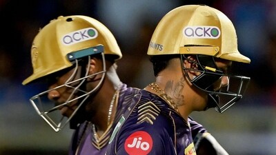 Sunil Narine registered his career-best score of 85 to help KKR post the second-highest total in IPL's history, KKR posted 272/7 in match No.16 of the IPL 2024 at Vizag.&nbsp; (AFP)