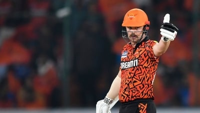 Travis Head scored 18-ball fifty against Mumbai Indians. Travis Head scored 18-ball fifty against Mumbai Indians.