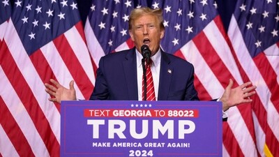 FILE PHOTO: Republican presidential candidate and former U.S. President Donald Trump speaks during a campaign rally at the Forum River Center in Rome, Georgia, U.S. March 9, 2024. REUTERS/Alyssa Pointer/File Photo (REUTERS)