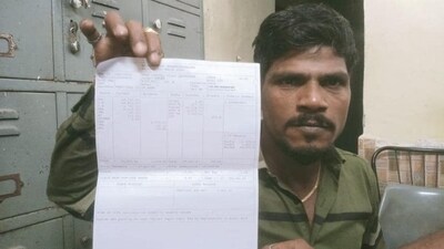 Vijay D Sakpal, a BMC labourer from the solid waste management department, procured a list of 9,000 workers from A to T wards who got a salary of Re 1. Vijay D Sakpal, a BMC labourer from the solid waste management department, procured a list of 9,000 workers from A to T wards who got a salary of Re 1.
